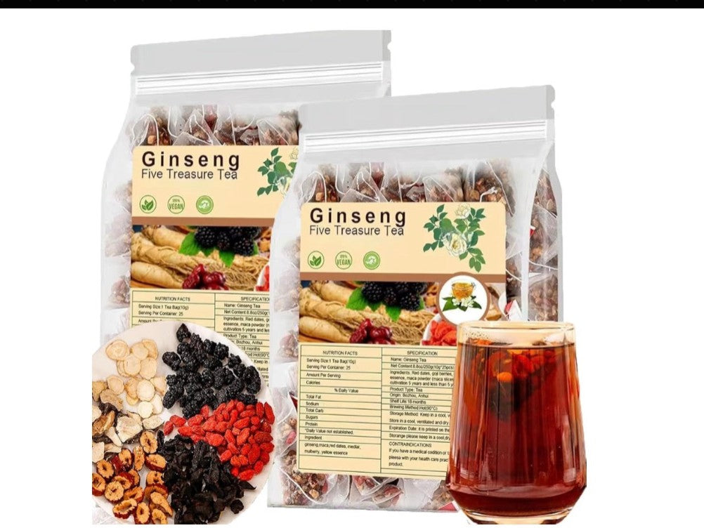 Premium Ginseng Five Treasure Herbal Tea